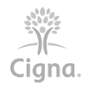Cigna logo in grey